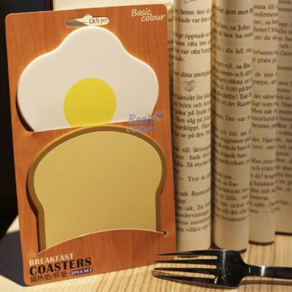Podmetač za čaše "Basic colour" - Tost i jaje