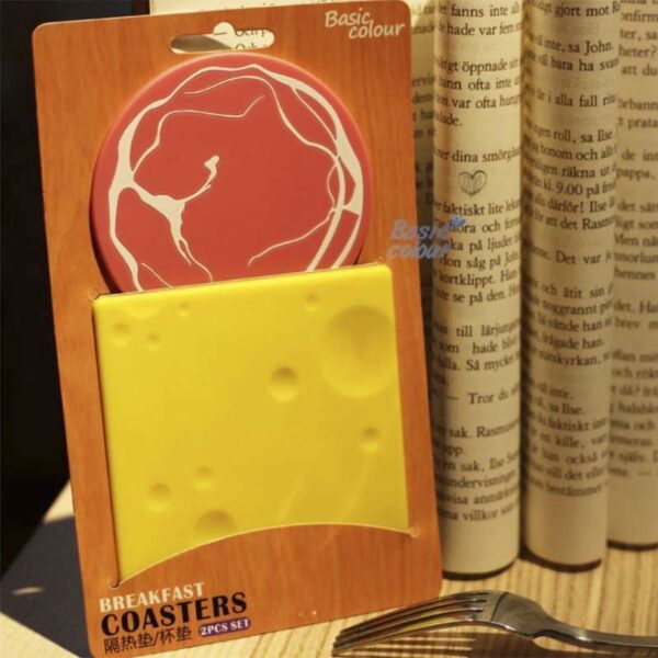 Podmetač za čaše "Basic colour" - Sir i šunkarica