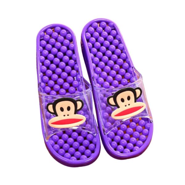 Masažne papuče Animal Majmuni ljubičasti