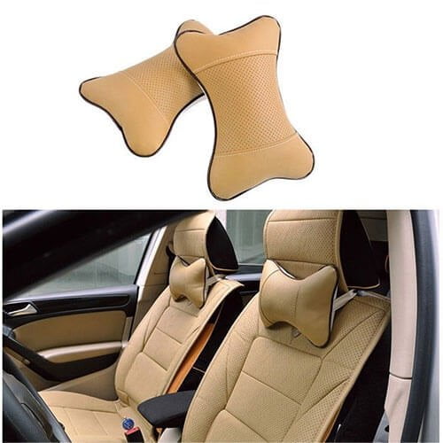 Naslon za vrat u automobilu bež